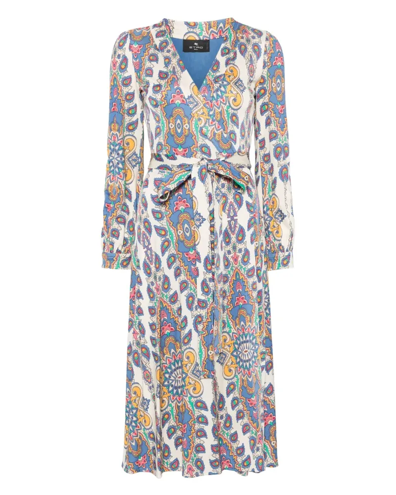 Etro Midikleid mit Paisley-Print - Nude Nude