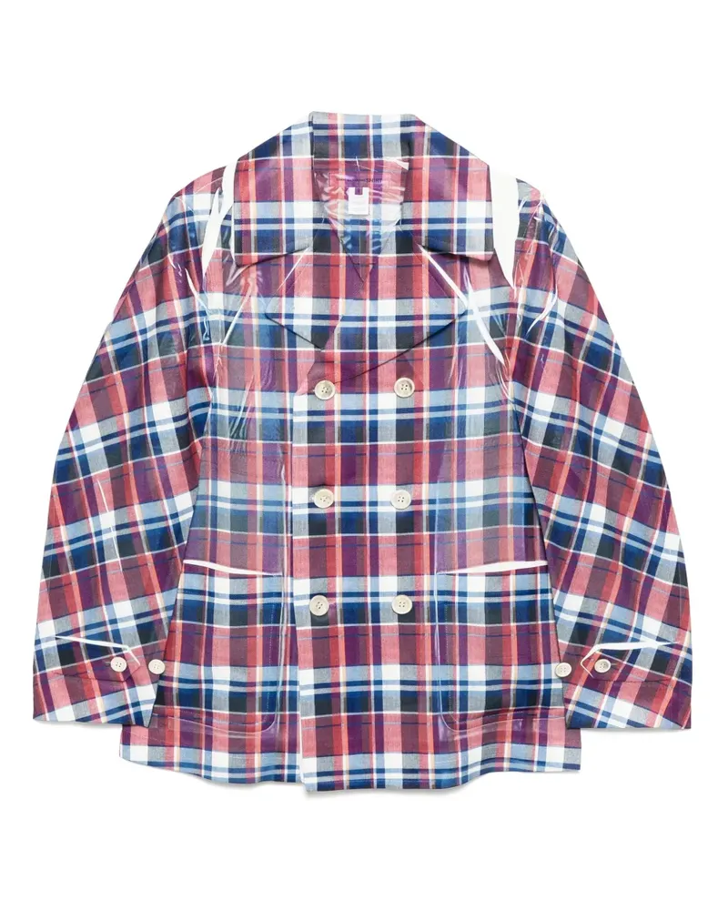 Comme des Garçons Kariertes Sakko - Blau Blau