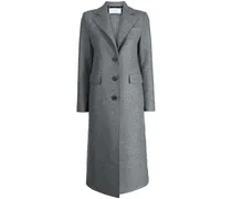 Einreihiger Mantel aus Schurwolle