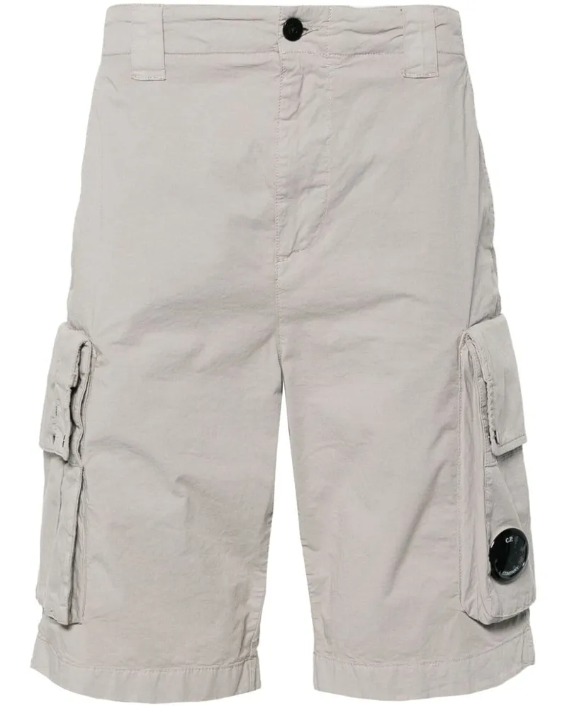 C.P. Company Lens-detail cargo shorts Grau