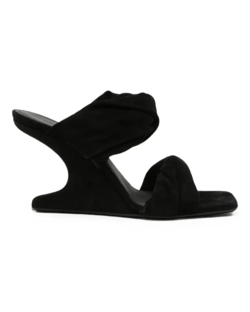Rick Owens Cantilever suede sandals - Schwarz Schwarz
