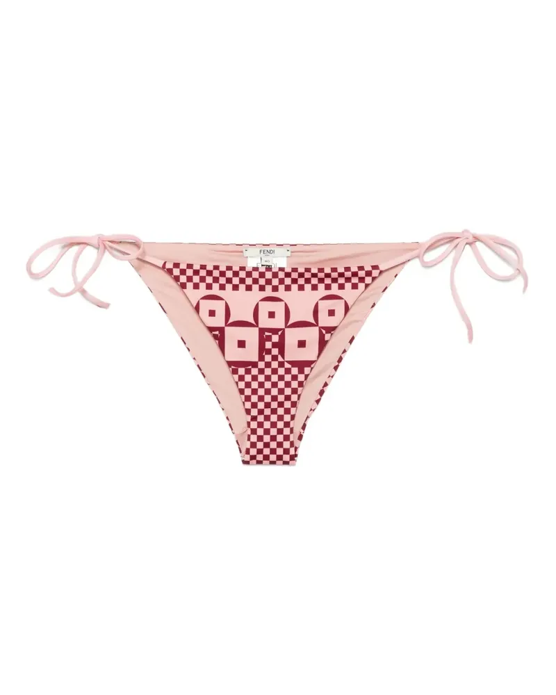 Fendi Bikinihöschen mit geometrischem Print - Rosa Rosa