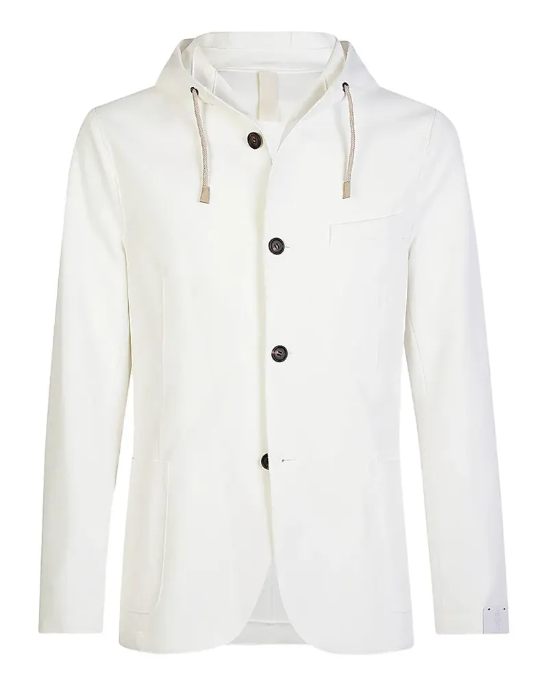 Eleventy hooded buttoned blazer - Weiß Weiß