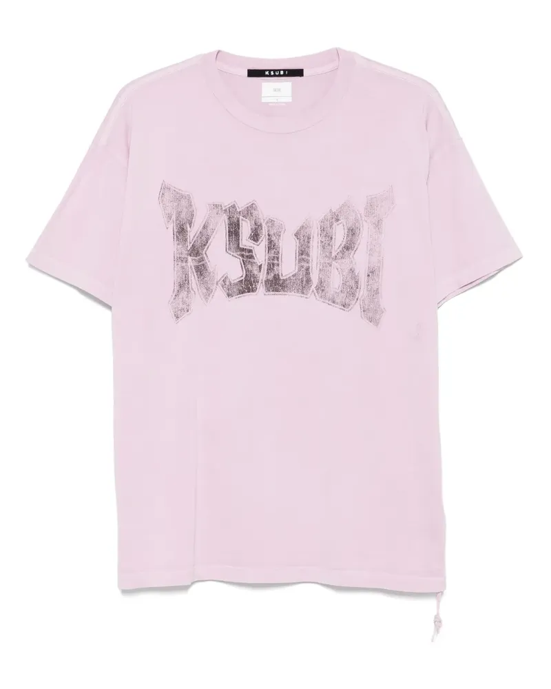 ksubi World Tour Oh G T-Shirt mit Rückendetail - Rosa Rosa