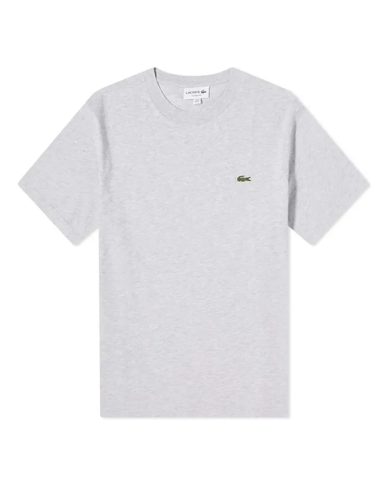 Lacoste T-Shirt mit Logo-Patch - Grau Grau