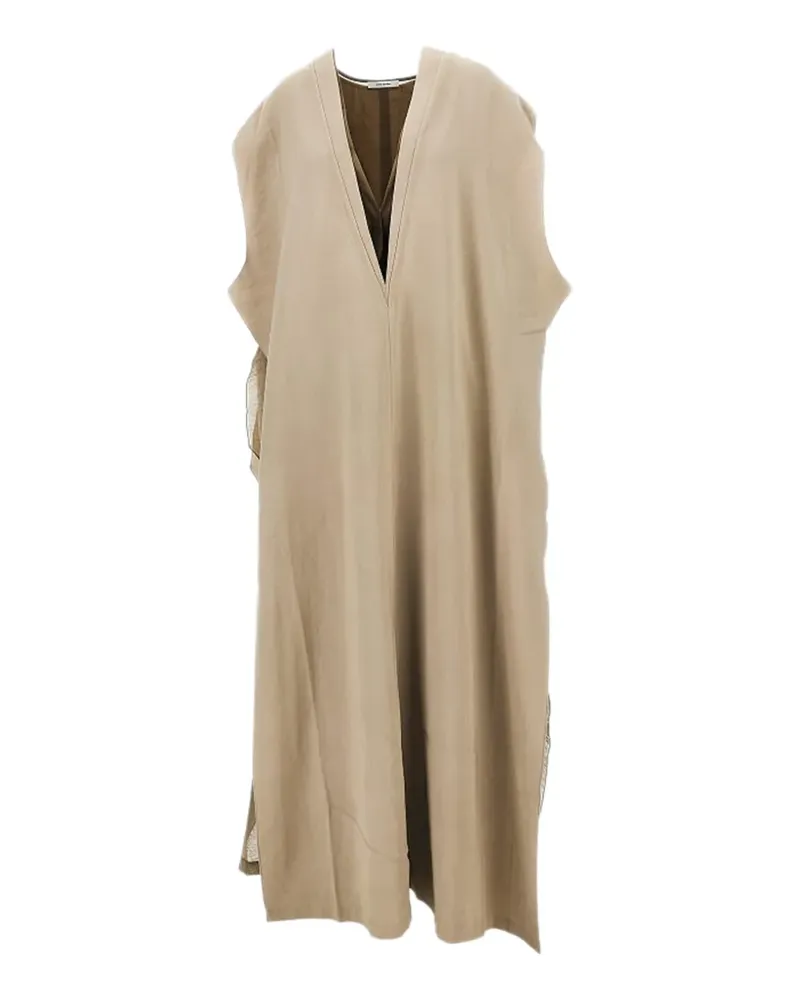Entire Studios V-neck maxi dress - Nude Nude