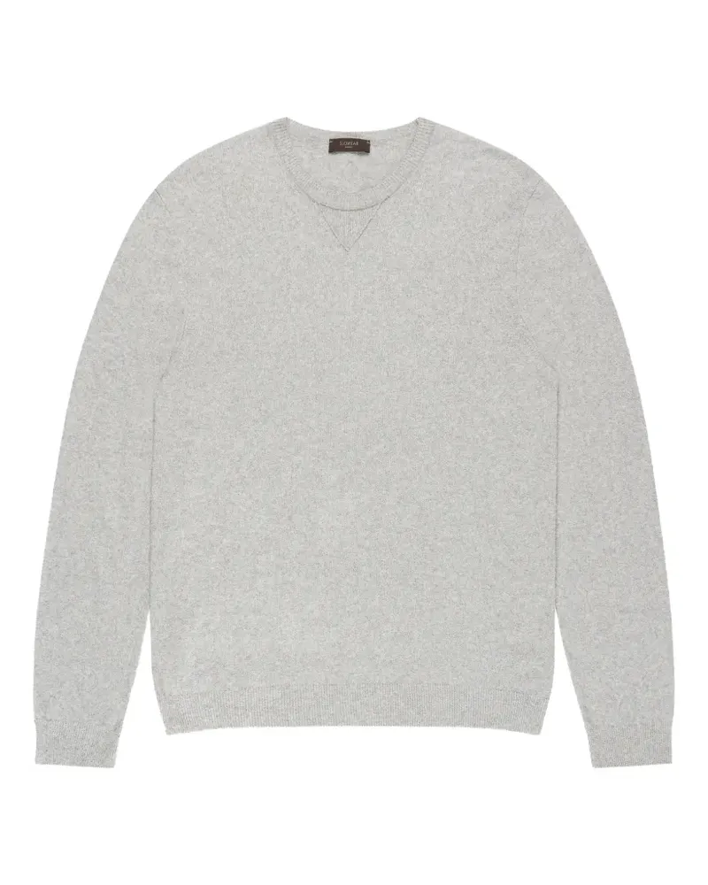 Zanone Bouclé-Pullover mit rundem Ausschnitt - Grau Grau