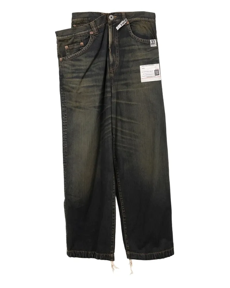 MIHARAYASUHIRO Jeans im Layering-Look - Blau Blau