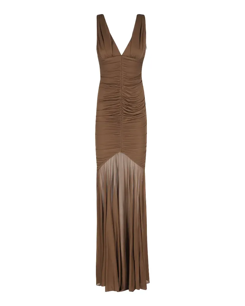 Giuseppe di Morabito A-line draped maxi dress - Braun Braun