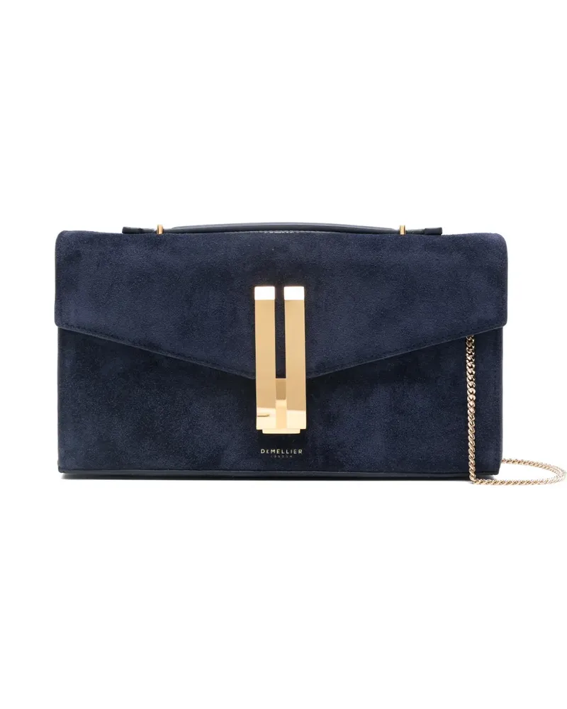 DeMELLIER Vancouver suede clutch bag - Blau Blau