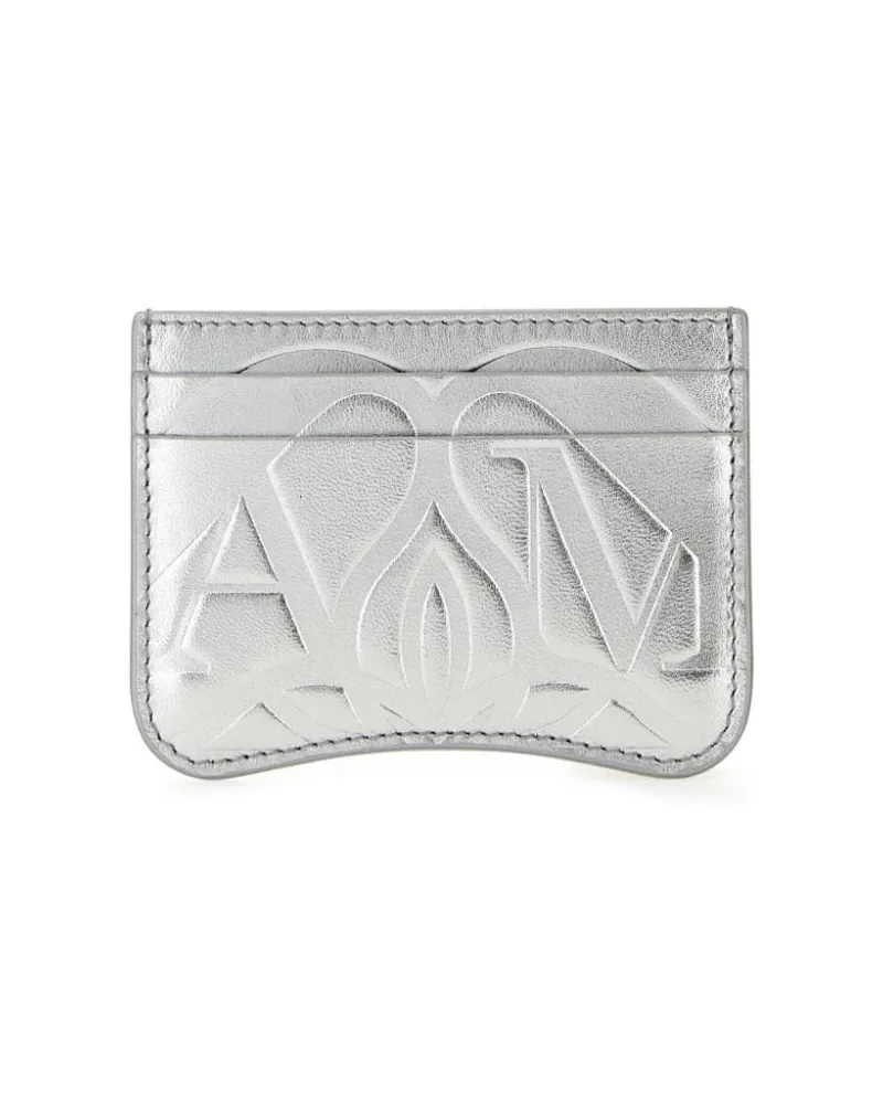 Alexander McQueen The Seal Kartenetui - Silber Silber