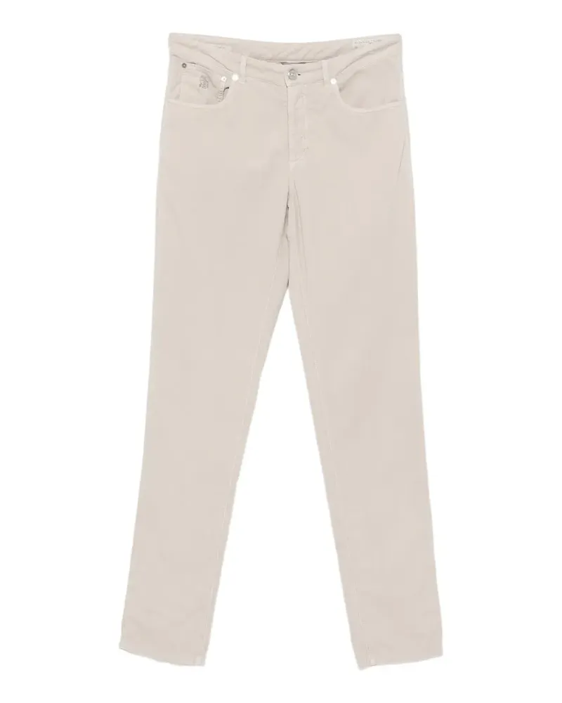Brunello Cucinelli Straight-Leg-Hose aus Cord - Nude Nude
