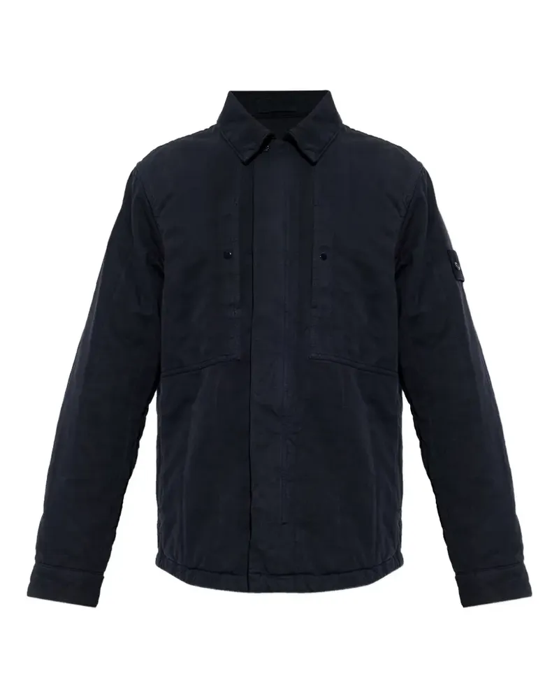 Stone Island Ghost button-patch jacket - Blau Blau