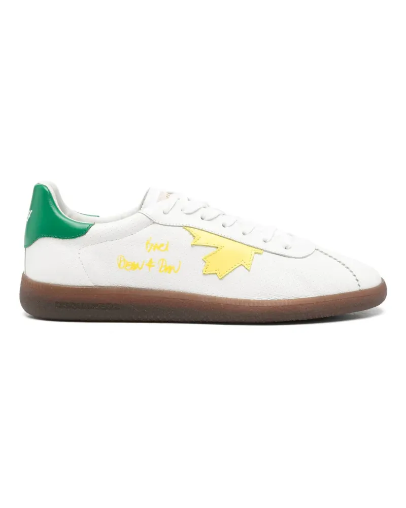 Dsquared2 Gestreifte Rebels Sneakers - Weiß Weiß