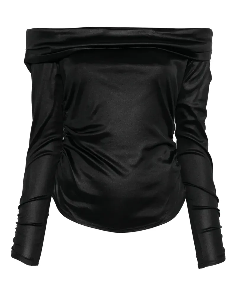 Isabel Marant Enesa off-shoulder ruched top - Schwarz Schwarz
