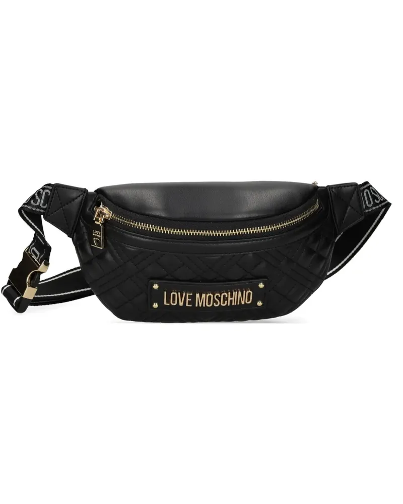 Moschino Gesteppte Gürteltasche - Schwarz Schwarz