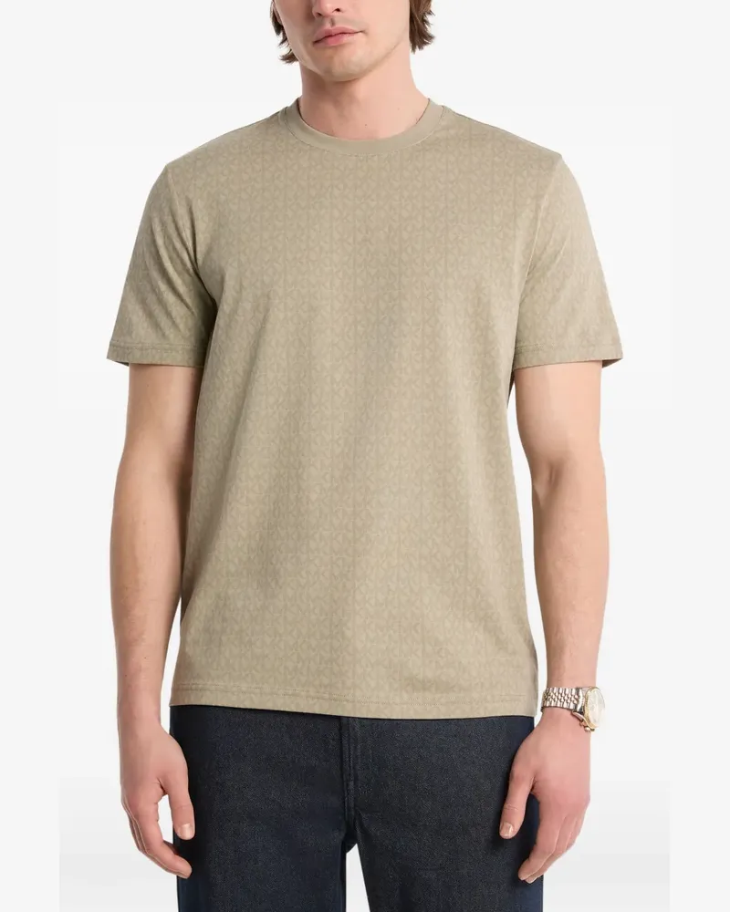 Michael Kors T-Shirt mit Monogramm-Print - Nude Nude