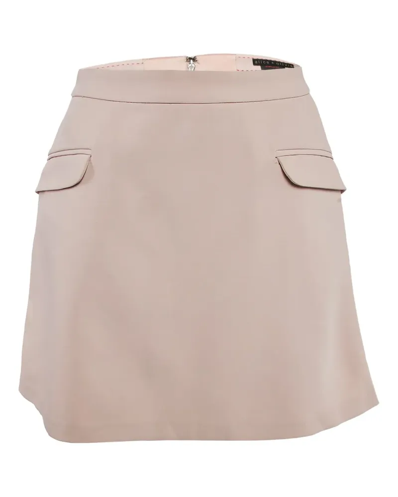 Alice + Olivia Minirock mit Reißverschluss - Nude Nude