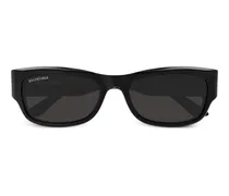 Sonnenbrille mit eckigem Gestell - Schwarz