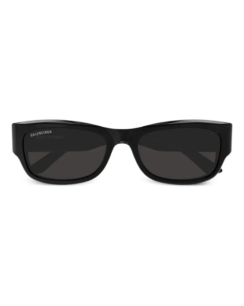 Balenciaga Sonnenbrille mit eckigem Gestell - Schwarz Schwarz