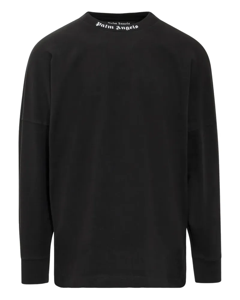 Palm Angels Pullover mit Logo-Print - Schwarz Schwarz