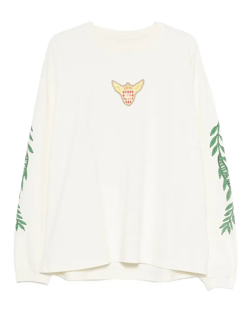 RHUDE Rallye T-Shirt mit grafischem Print - Nude Nude