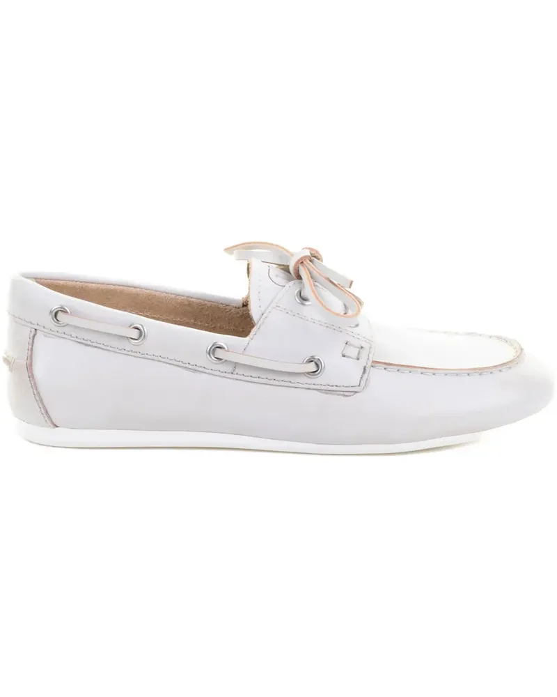 Bibi Lou Tana leather lace-up loafers - Weiß Weiß