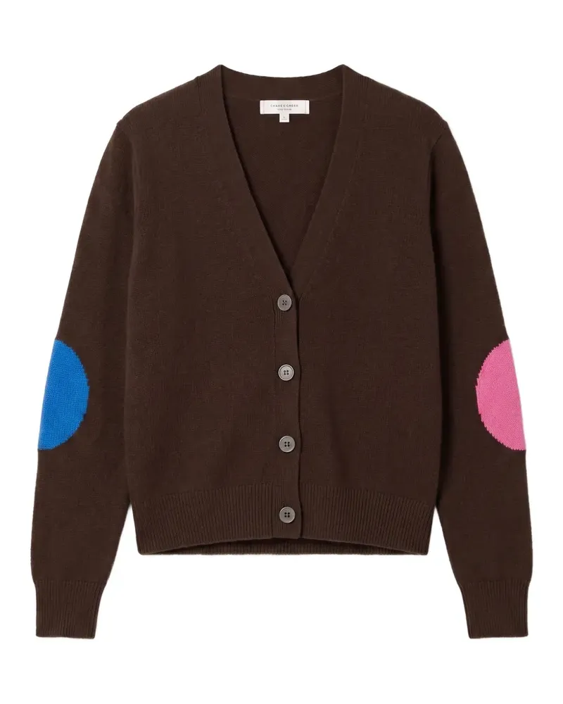 Chinti & Parker Cardigan mit Ellbogen-Patch - Braun Braun