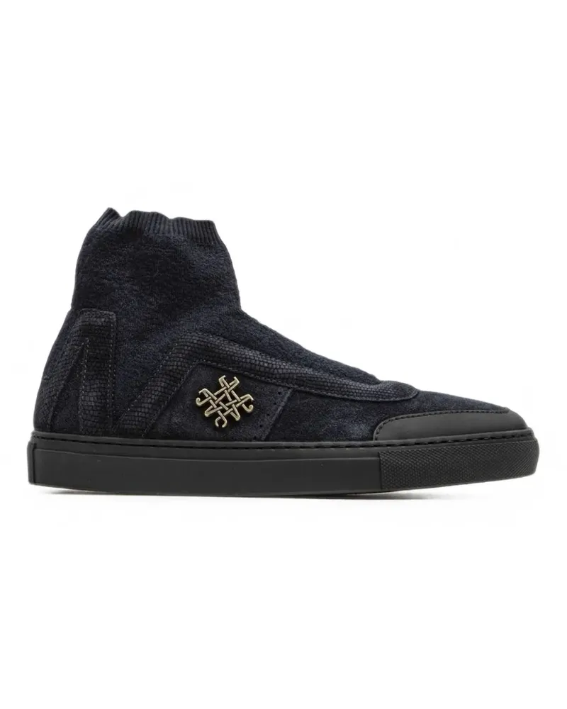 Mr & Mrs Italy suede panelled sneakers - Blau Blau