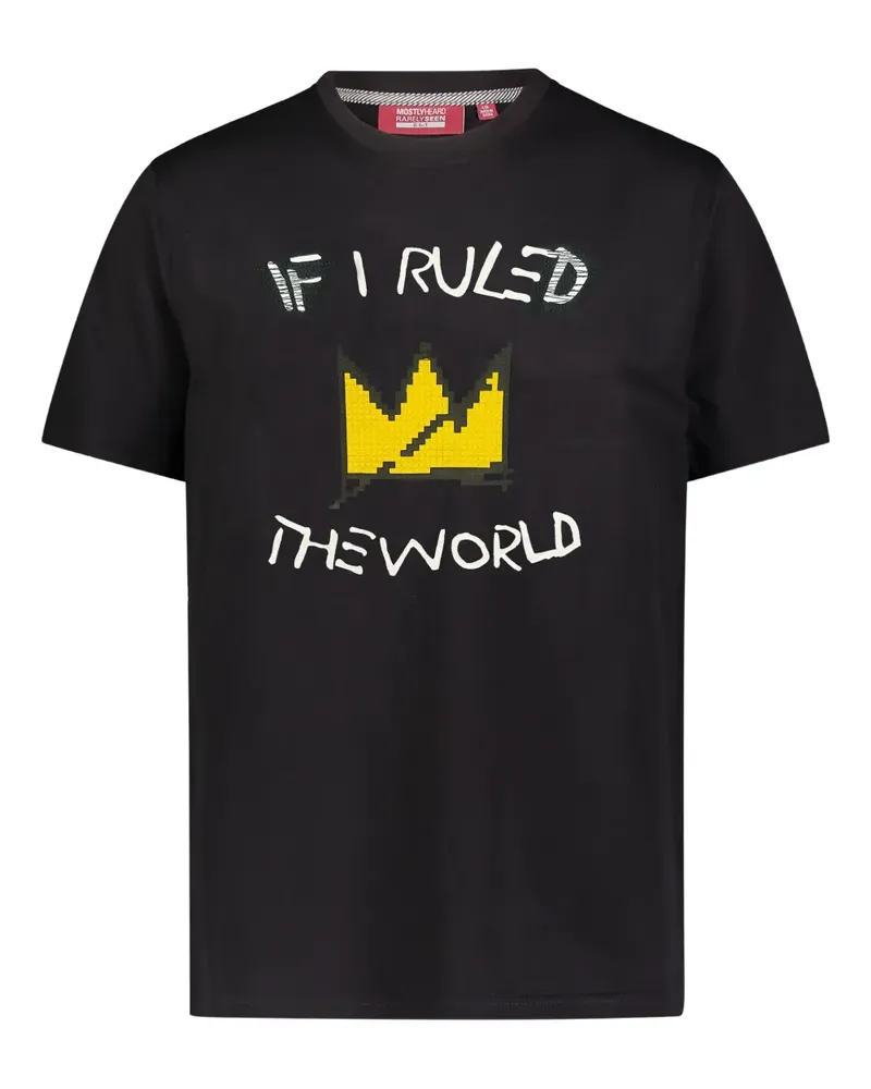 Mostly Heard Rarely Seen T-Shirt mit Kronen-Print - Schwarz Schwarz