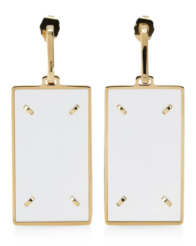 Maison Margiela Eckige Hängeohrringe - Gold Gold