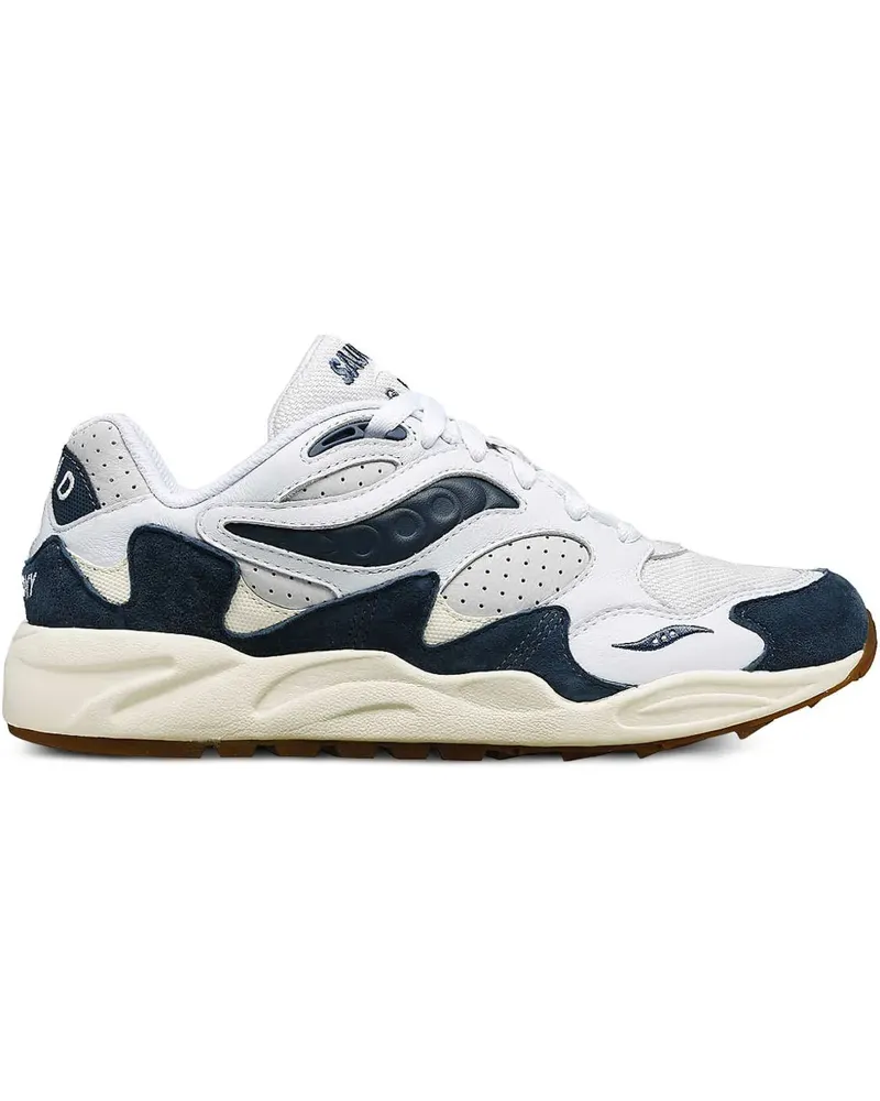 Saucony Grid Shadow 2 "Ivy Prep White Navy" Sneakers - Weiß Weiß