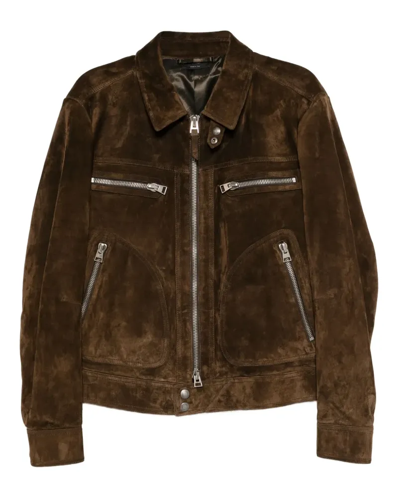 Tom Ford Blouson aus Wildleder - Braun Braun