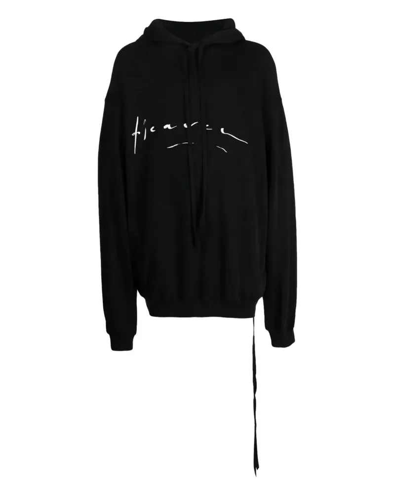 Ann Demeulemeester Hoodie mit Kordelzug - Schwarz Schwarz