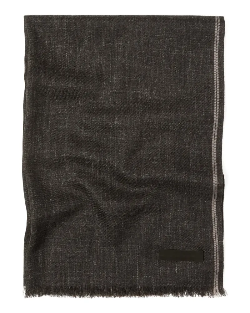 Ermenegildo Zegna Ausgefranster Schal - Braun Braun