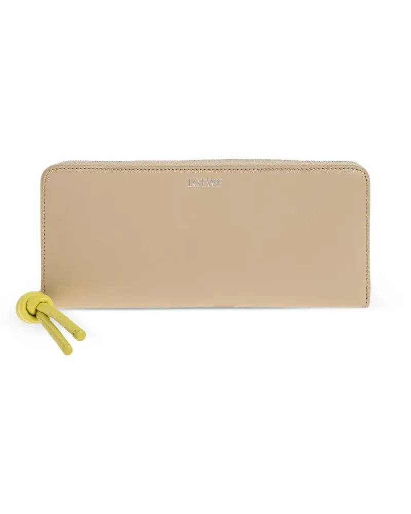 Loewe Knot leather wallet - Nude Nude