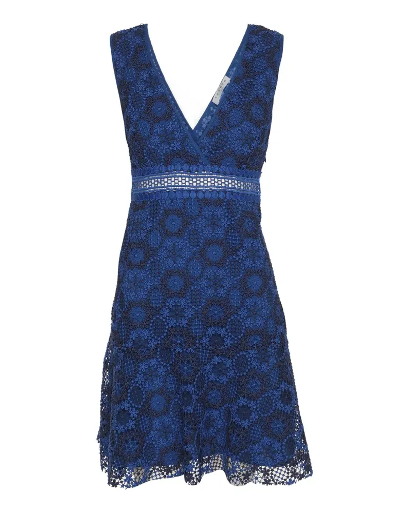 Sandro lace sleeveless mini dress - Blau Blau