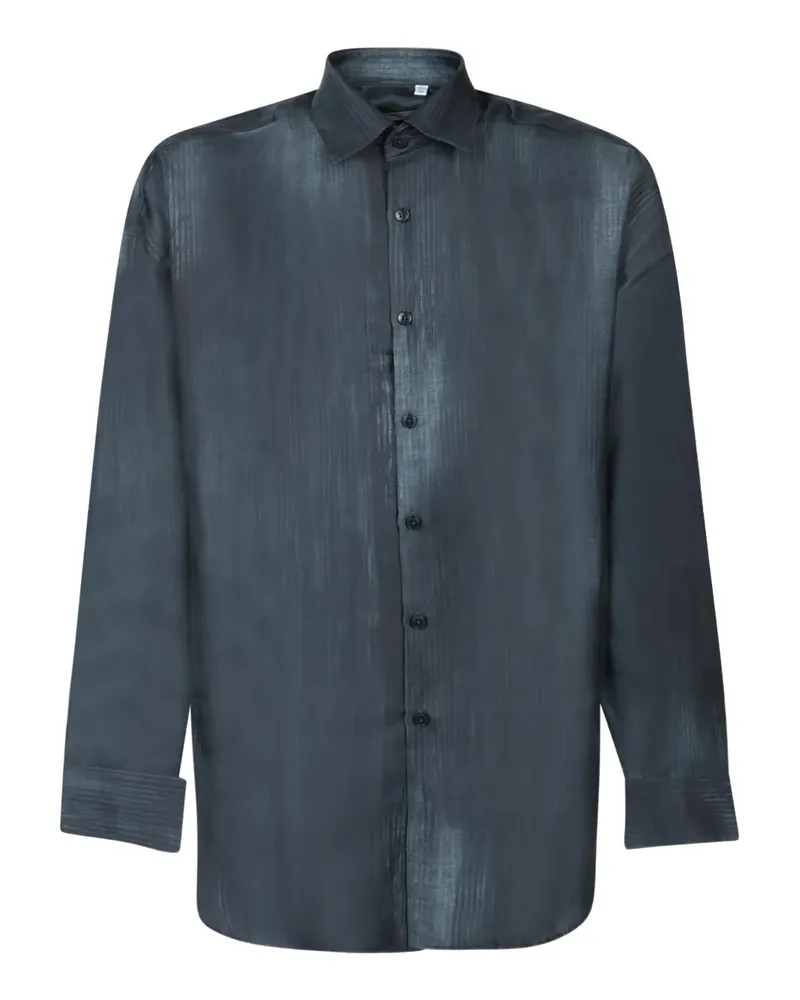 Costumein Geknöpftes Seidenhemd - Blau Blau