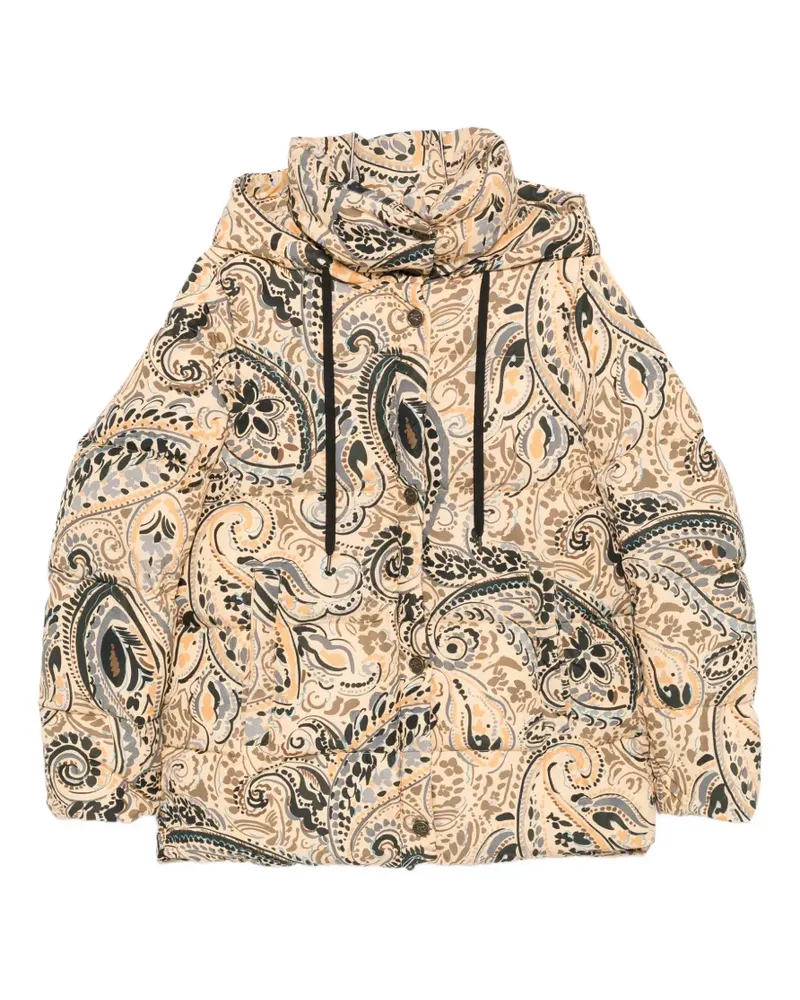 Etro Daunenjacke mit Paisley-Print - Nude Nude