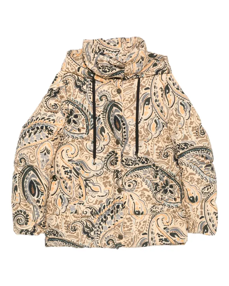 Etro Daunenjacke mit Paisley-Print - Nude Nude