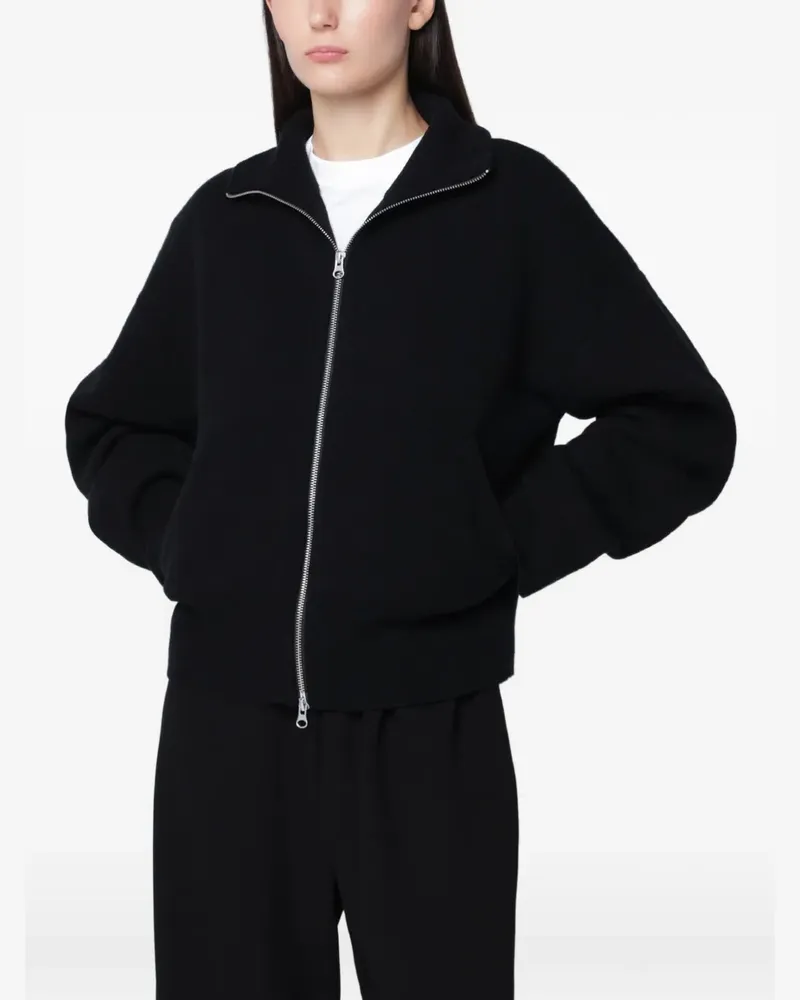 extreme cashmere Xtra Cute Cardigan mit Reißverschluss - Schwarz Schwarz