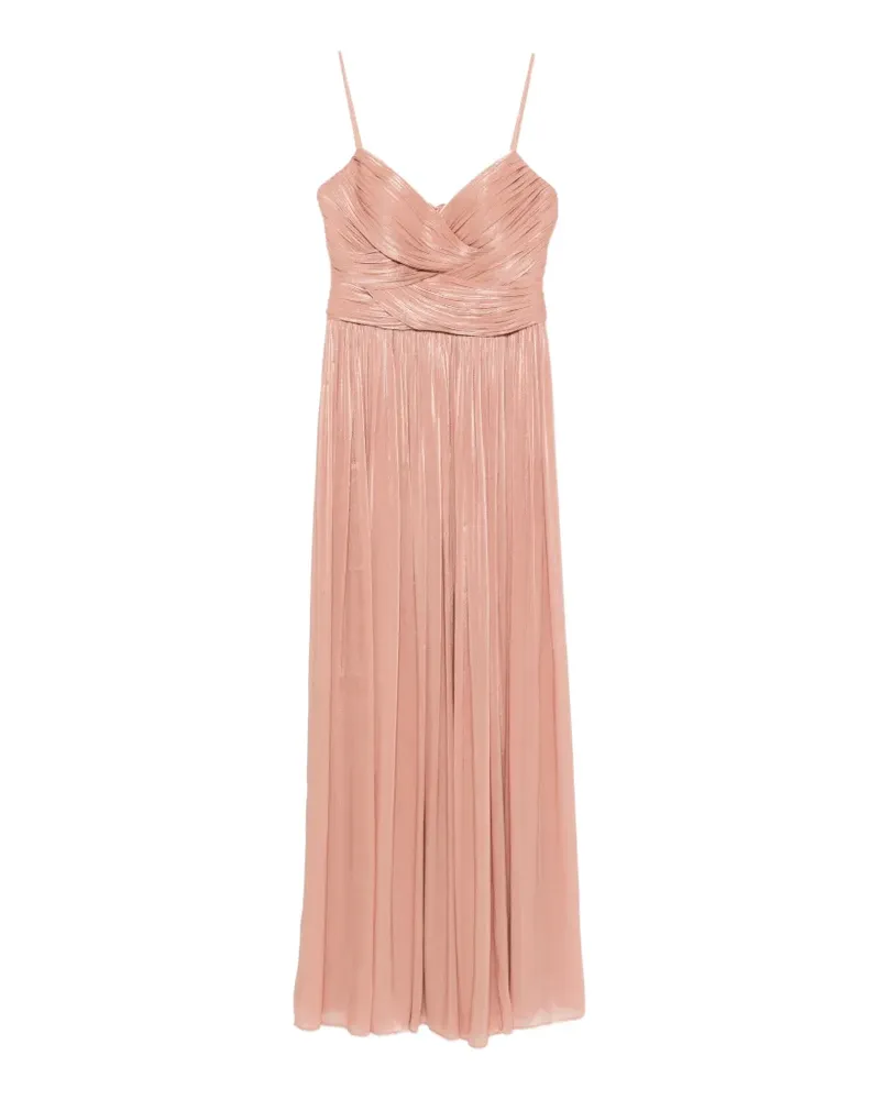 COSTARELLOS Gerafftes Sireen Maxikleid - Rosa Rosa