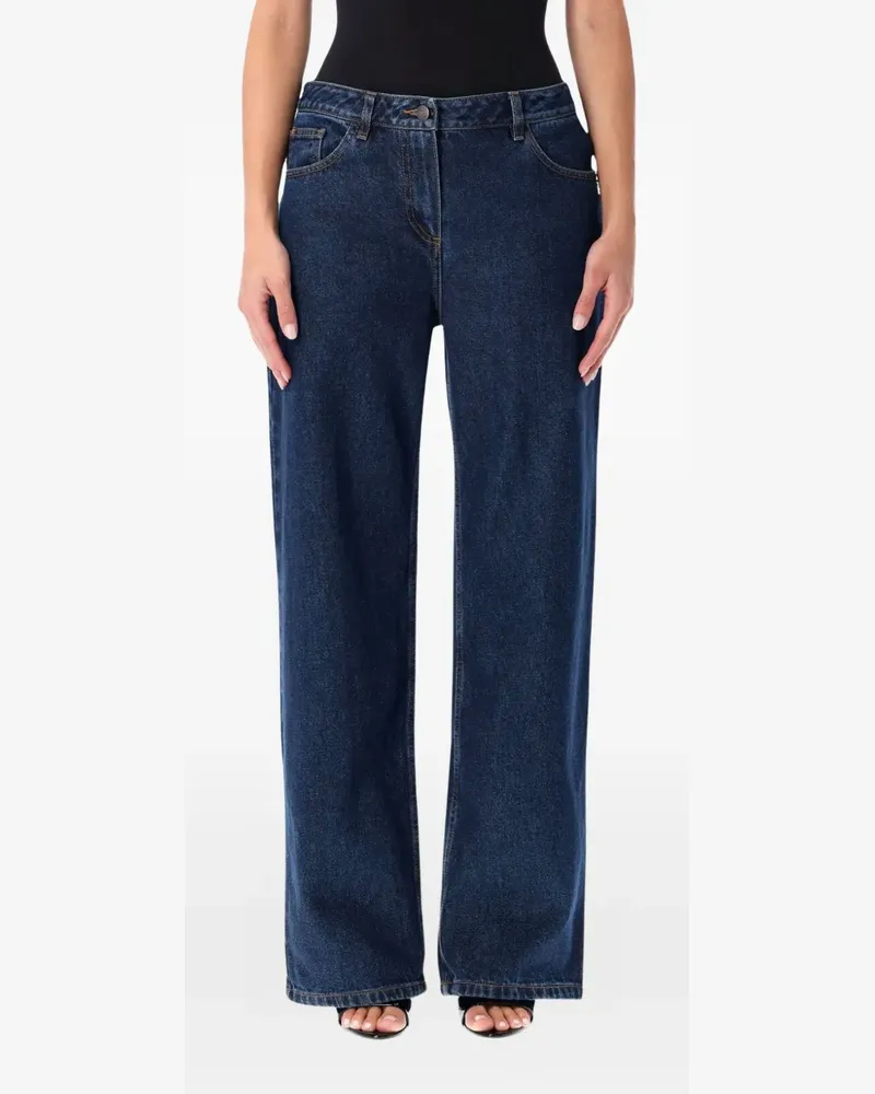 Magda Butrym Jeans mit Knopfverschluss - Blau Blau