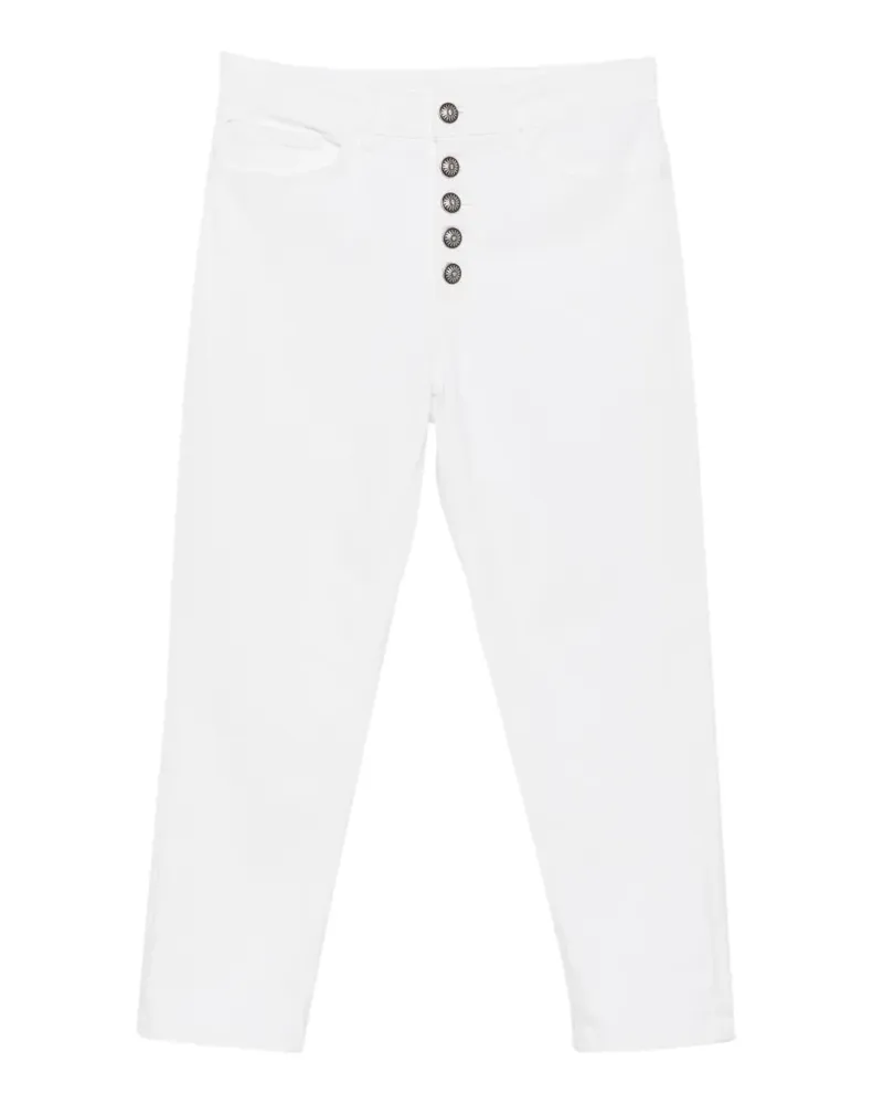 Dondup Koons Cropped-Jeans - Weiß Weiß