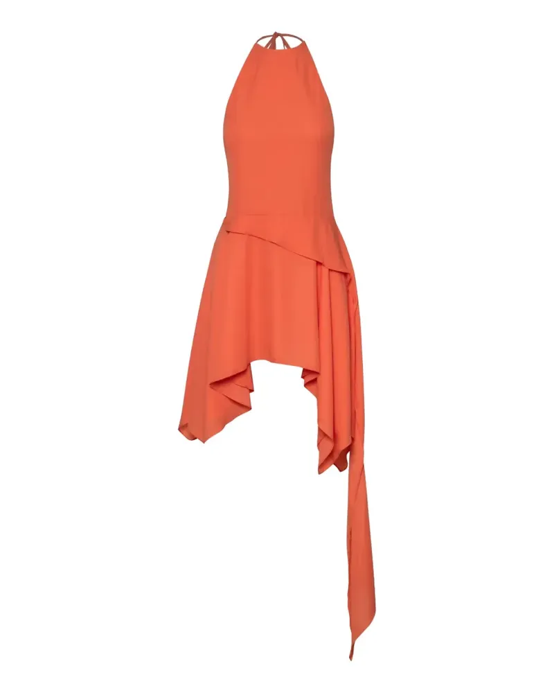 Baobab Collection Asymmetrisches Lorenza Neckholder-Kleid - Orange Orange