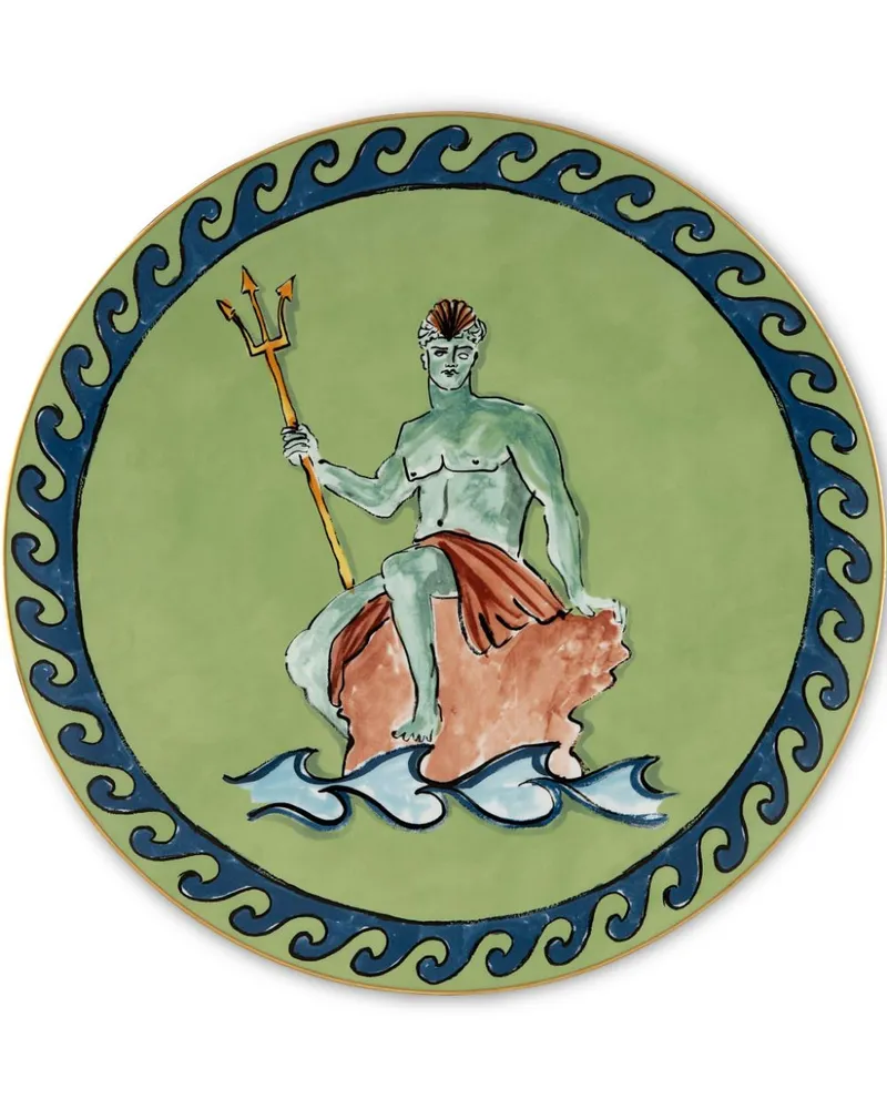 Ginori 1735 Il Viaggio Di Nettuno Platzteller (33cm) - Grün Grün