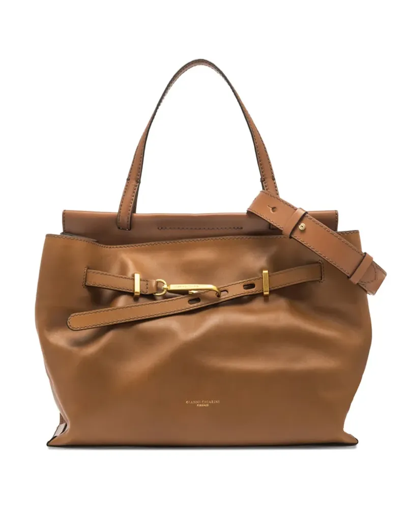Gianni Chiarini Handtasche mit Schnallen - Braun Braun