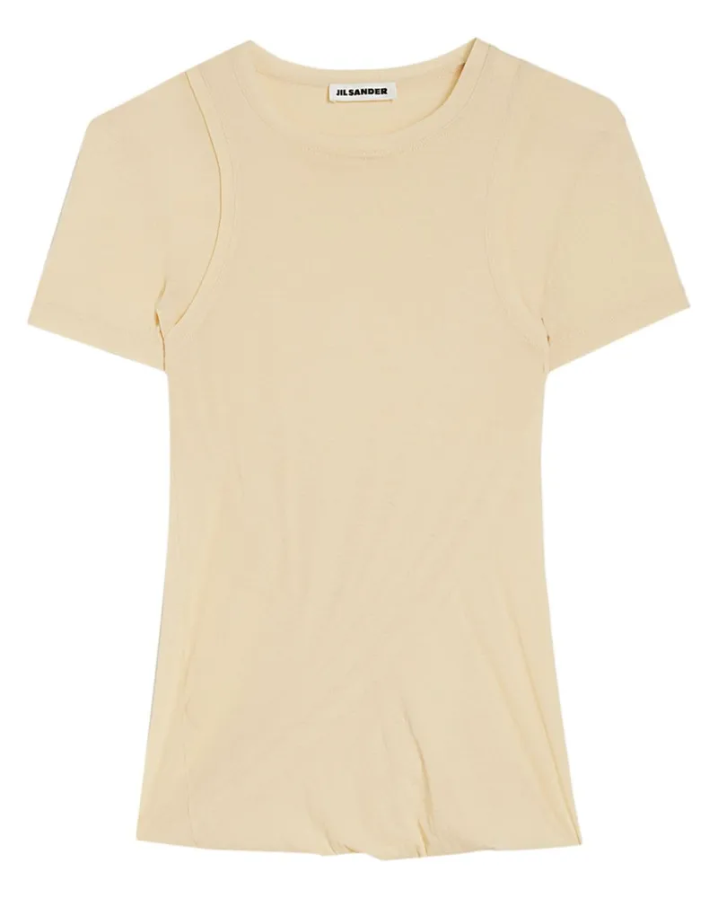 Jil Sander T-Shirt mit rundem Ausschnitt - Nude Nude