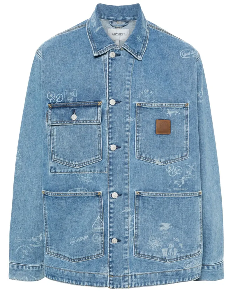Carhartt WIP Stamp Jeansjacke - Blau Blau