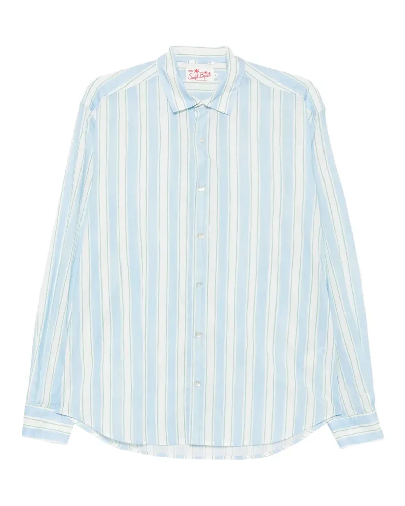 MC2 Saint Barth Sikelia striped long-sleeve shirt - Blau Blau